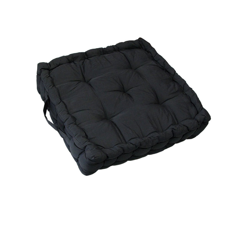 1 Pc Floor Box Cushion Pad 40 x 40+ 8 cm Black - NuSea