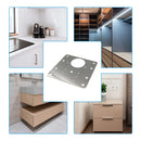 1 Pcs Kitchen Cupboard Door Cabinet Hinges Repair Plate Brackets Kit Fixing Screws - NuSea