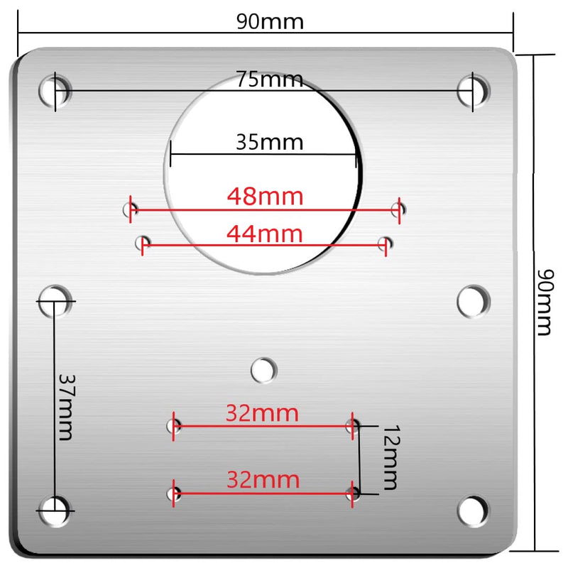 1 Pcs Kitchen Cupboard Door Cabinet Hinges Repair Plate Brackets Kit Fixing Screws - NuSea