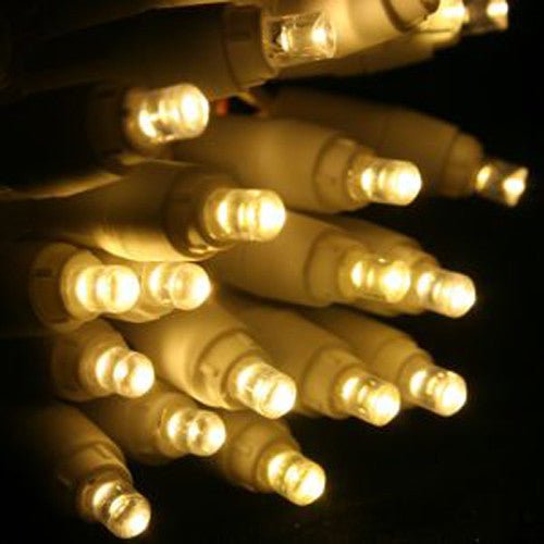 1 Set of 20 LED Plain Warm White Bulb Battery Powered String Lights Christmas Gift Home Wedding Party Bedroom Decoration Table Centrepiece - NuSea