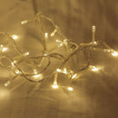 1 Set of 20 LED Plain Warm White Bulb Battery Powered String Lights Christmas Gift Home Wedding Party Bedroom Decoration Table Centrepiece - NuSea