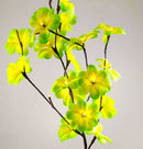 1 Set of 50cm H 20 LED Green Frangipani Tree Branch Stem Fairy Light Wedding Event Party Function Table Vase Centrepiece Tropical Decoration - NuSea