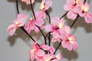 1 Set of 50cm H 20 LED Pink Frangipani Tree Branch Stem Fairy Light Wedding Event Party Function Table Vase Centrepiece Decoration Girl Bedroom - NuSea