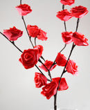 1 Set of 50cm H 20 LED Red Rose Tree Branch Stem Fairy Light Wedding Event Party Function Table Vase Centrepiece Decoration - NuSea