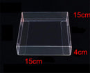 10 Pack of 15*15*4cm Clear PVC Plastic Folding Packaging Small rectangle/square Boxes for Wedding Jewelry Gift Party Favor Model Candy Chocolate Soap Box - NuSea