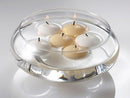 10 Pack of 6 Hour White Floating Candles - 5.8cm diameter - wedding party decoration - NuSea