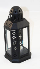 10 Pack of Black Metal Miners Lantern Summer Wedding Home Party Room Balconey Deck Decoration 21cm Tealight Candle - NuSea