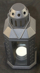 10 Pack of Black Metal Miners Lantern Summer Wedding Home Party Room Balconey Deck Decoration 21cm Tealight Candle - NuSea