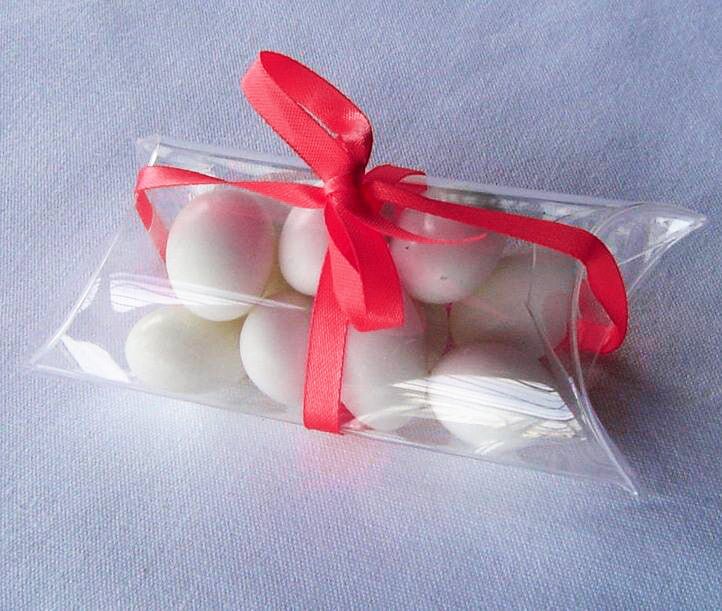 10 Pack of Pillow Rectangle Shaped Gift Box - Wedding or Product Bomboniere Jewelry Gift Party Favor Model Candy Chocolate Soap Box - NuSea
