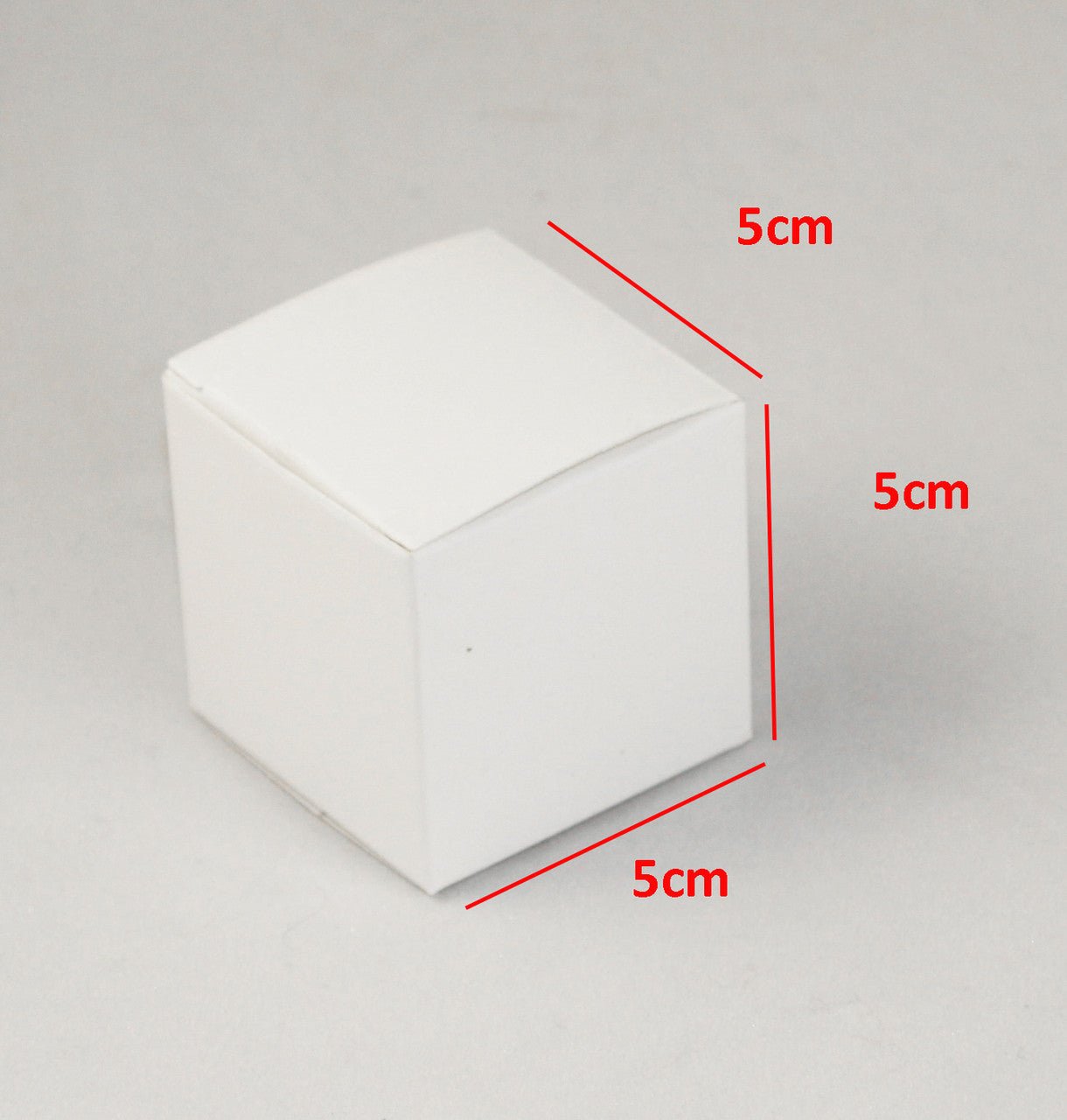 10 Pack of White 5cm Square Cube Card Gift Box - Folding Packaging Small rectangle/square Boxes for Wedding Jewelry Gift Party Favor Model Candy Chocolate Soap Box - NuSea