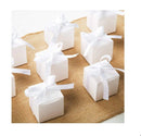 10 Pack of White 5cm Square Cube Card Gift Box - Folding Packaging Small rectangle/square Boxes for Wedding Jewelry Gift Party Favor Model Candy Chocolate Soap Box - NuSea