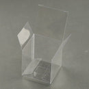 100 Pack of 8x8x10cm Clear PVC Plastic Folding Packaging Small rectangle/square Boxes for Wedding Jewelry Gift Party Favor Model Candy Chocolate Soap Box - NuSea
