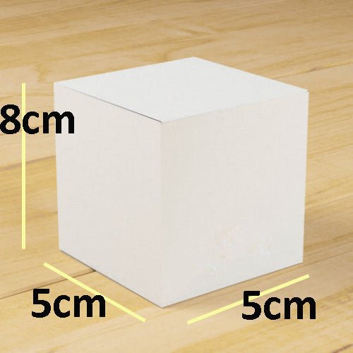 100 Pack of White 5x5x8cm Square Cube Card Gift Box - Folding Packaging Small rectangle/square Boxes for Wedding Jewelry Gift Party Favor Model Candy Chocolate Soap Box - NuSea