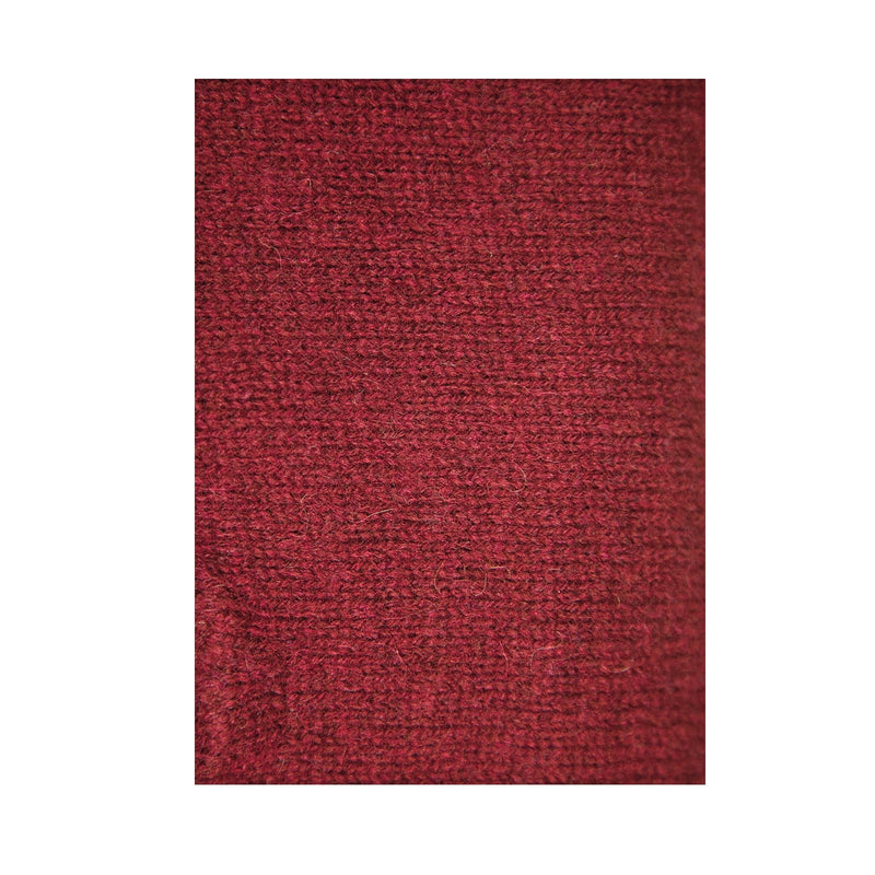 100% SHETLAND WOOL Half Zip Up Knit JUMPER Pullover Mens Sweater Knitted - Burgundy (97) - 3XL - NuSea