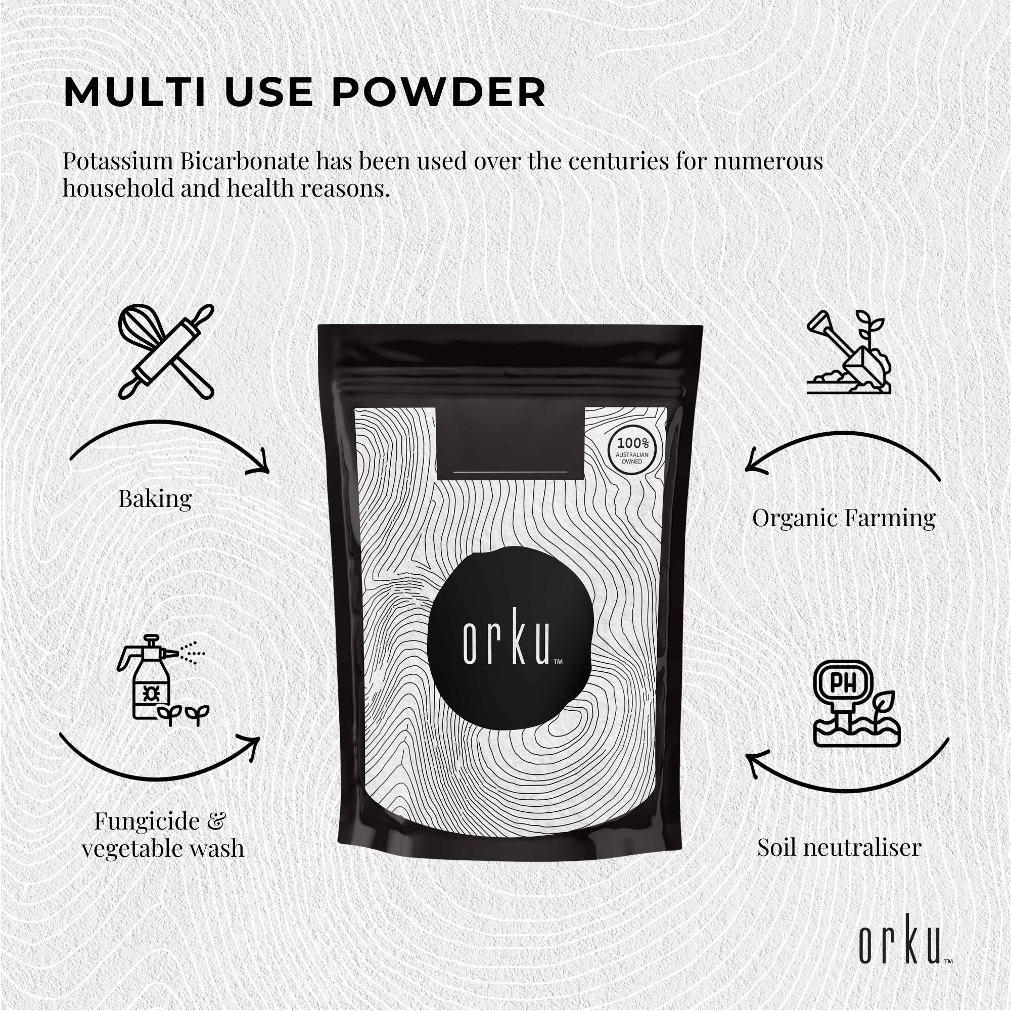 100g Organic Potassium Bicarbonate Powder - Food Grade Pure FCC Brewing Baking - NuSea