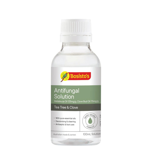 100mL Bosisto's Antifungal Tea Tree Clove Solution Water Soluble Essential Oils - NuSea