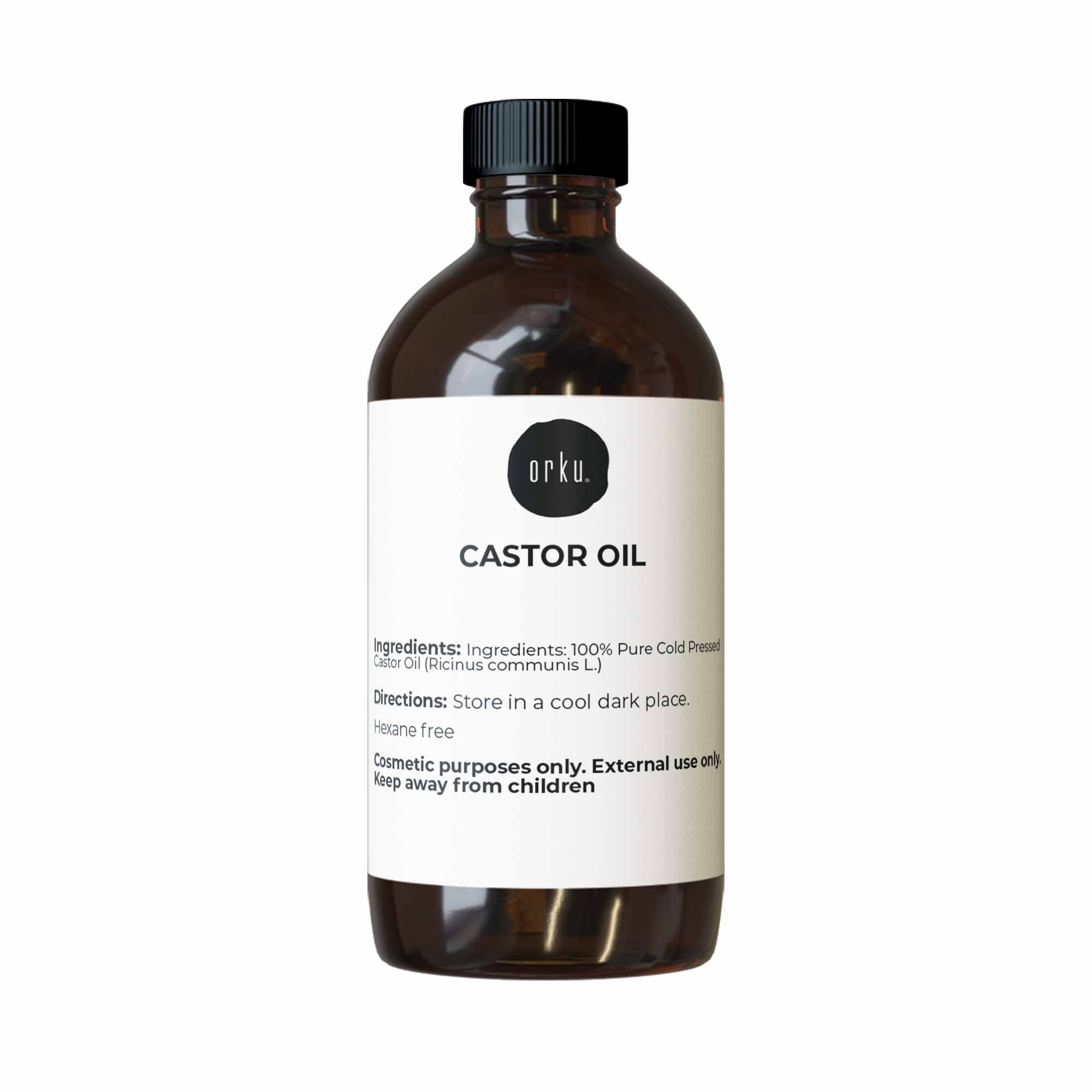 100ml Castor Oil - Hexane Free Cold Pressed Virgin Skin Hair Care - NuSea