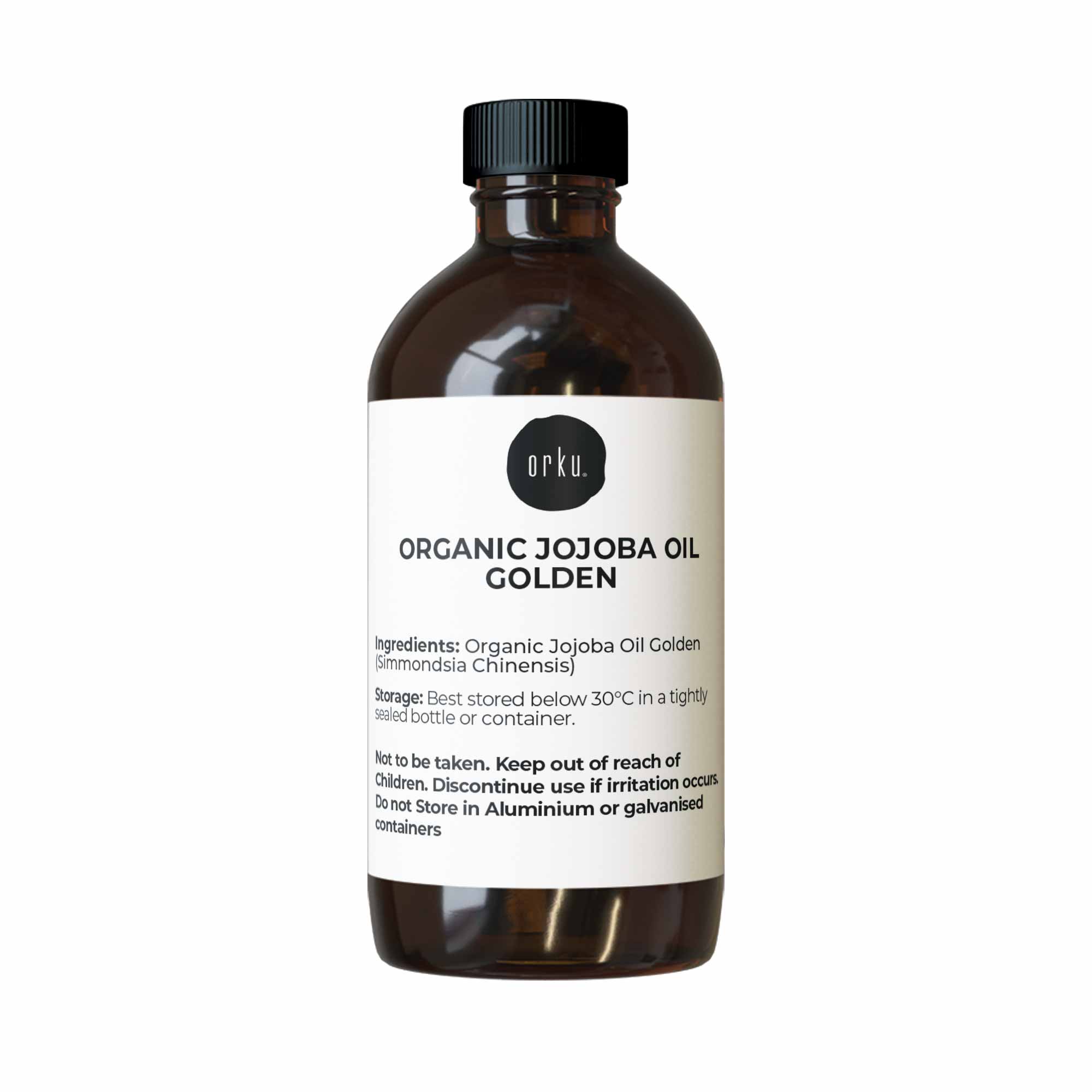 100ml Organic Jojoba Oil - Golden Pure Cold Pressed Seed For Hair Skin Nails - NuSea
