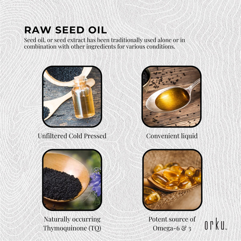 100ml Pure Black Seed Oil - 100% Ethiopian Nigella Sativa Cumin Cold Pressed - NuSea