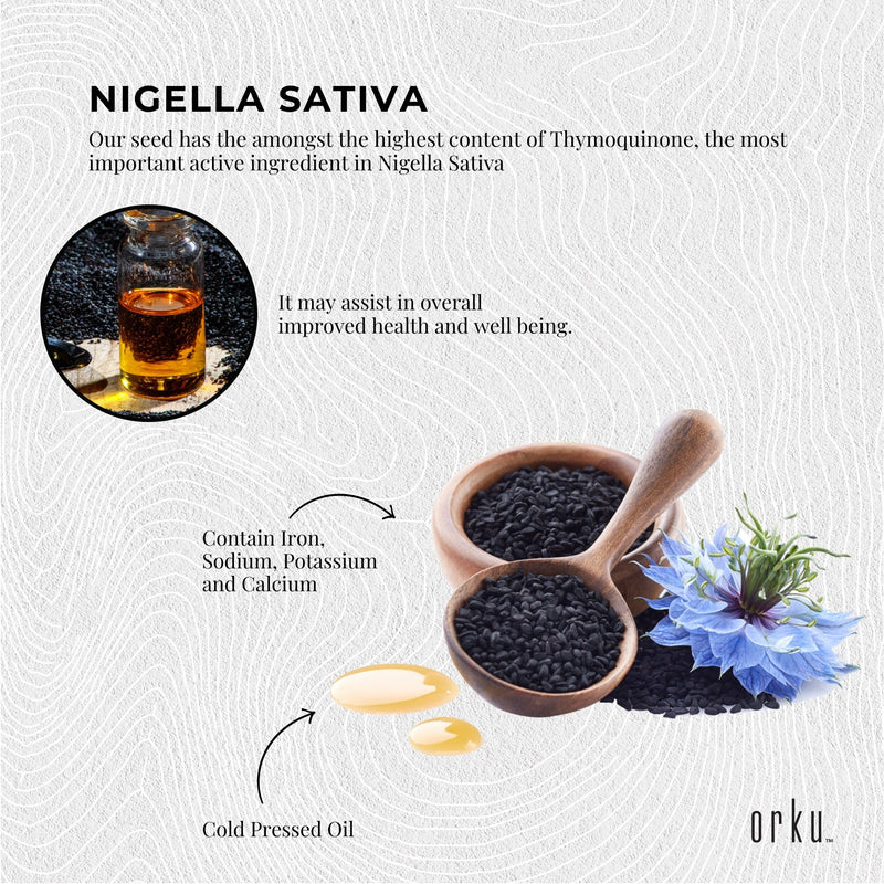 100ml Pure Black Seed Oil - 100% Ethiopian Nigella Sativa Cumin Cold Pressed - NuSea