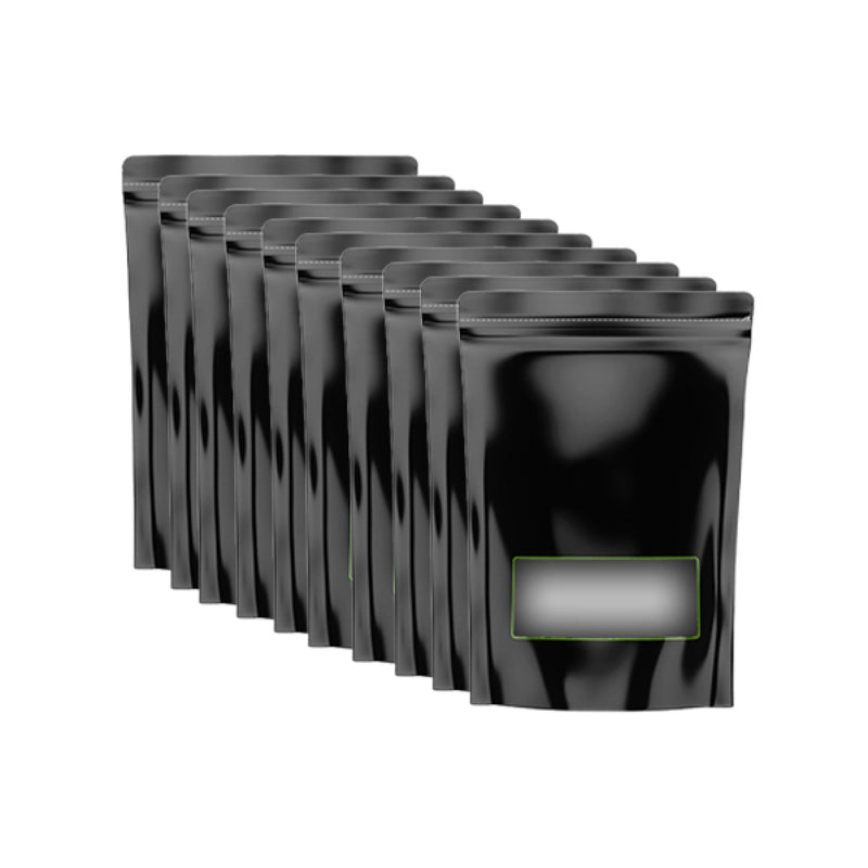 10x 454g Windowed Resealable Grove Bag 1 LB - TerpLoc Herb Fresh Storage - NuSea