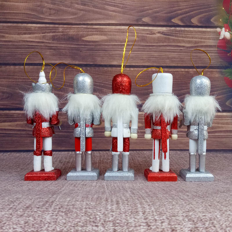 2 sets of 10 Nutcracker Puppets 12cm Christmas Tree Decoration Hanging Ornaments