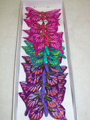 12 PCs of BUTTERFLY WITH CLIP GLITTER FEATHER - NuSea