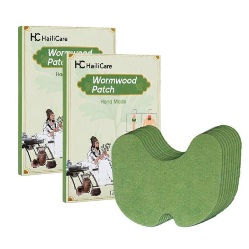 12/24 Count Warming Wormwood Herbal Plaster Heat Patches for Knees, Back, Neck, Shoulder - NuSea