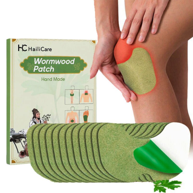 12/24 Count Warming Wormwood Herbal Plaster Heat Patches for Knees, Back, Neck, Shoulder - NuSea