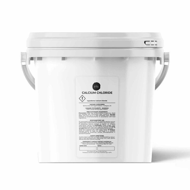 1.2Kg Calcium Chloride Flakes Tub CaCl2 FCC 77% Food Soluble Cheese Beer Making - NuSea