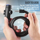 1.2m 2 Keys Bicycle Lock Bike Cable Locks Motorcycle Lock Mounting Bracket Scooter Lock - NuSea