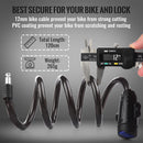 1.2m 2 Keys Bicycle Lock Bike Cable Locks Motorcycle Lock Mounting Bracket Scooter Lock - NuSea