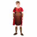 Kids’ Roman Gladiator Costume – Tunic, Cape & Bands white background product image