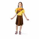 Kids’ Girl Scout Costume – Badge Sash Dress white background product image