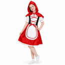 Kids’ Little Red Riding Hood Costume – Dress & Hooded Cape