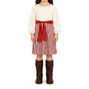 Kids’ Pirate Lass Costume – Striped Dress, Sash and Boot Covers