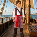 Kids’ Pirate Mate Costume – Striped Trousers and Boot Covers