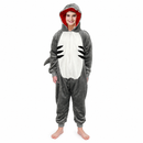 Kids’ Shark Onesie Costume – Hooded Jumpsuit with Fin & Tail white background product image