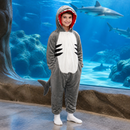 Kids’ Shark Onesie Costume – Hooded Jumpsuit with Fin & Tail lifestyle image