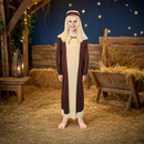 Kids’ Shepherd Costume – Brown and Cream Tunic with Headpiece