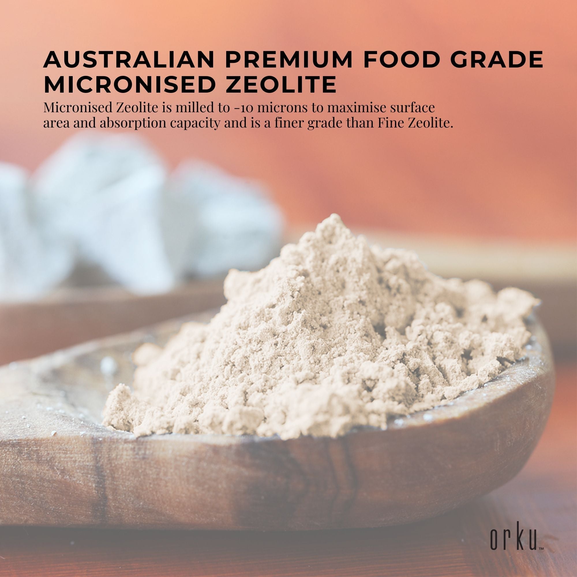 1.3kg Pure Micronised Zeolite Powder Tub Mineral - Micronized Volcamin - NuSea