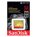 SanDisk 32GB Extreme CompactFlash Card with (write) 85MB/s and (Read)120MB/s - SDCFXSB-032G