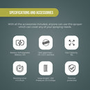 16L Rechargeable Backpack Pressure Sprayer - Portable Electric Garden Weed Pump - NuSea