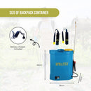16L Rechargeable Backpack Pressure Sprayer - Portable Electric Garden Weed Pump - NuSea