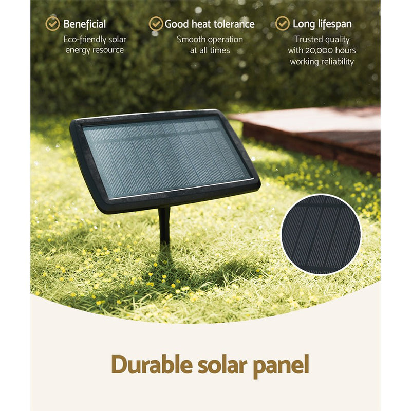 17m Solar Festoon Lights Outdoor LED String Light Christmas Party Decor - NuSea