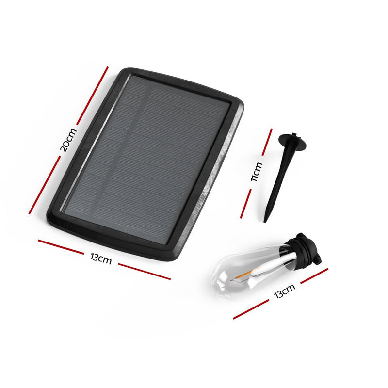 17m Solar Festoon Lights Outdoor LED String Light Christmas Party Decor - NuSea