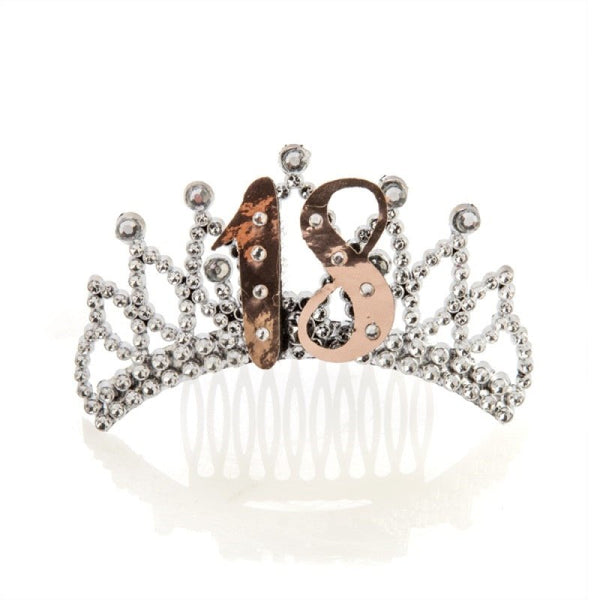 18th Rose Gold Silver Tiara - NuSea