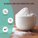1Kg Food Grade Calcium Hydroxide Powder - FCC Hydrated Slaked Pickling Lime - NuSea