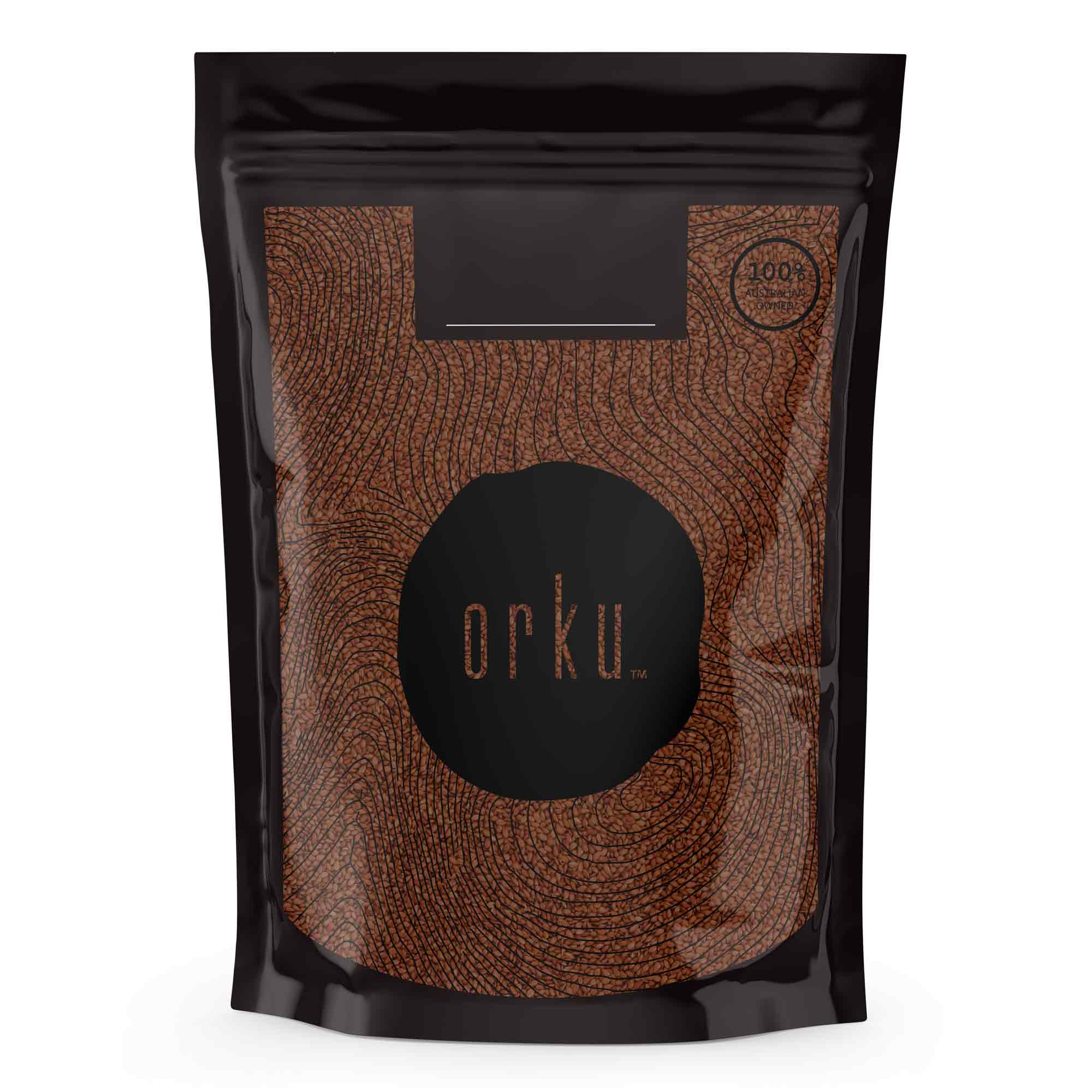 1Kg Organic Brown Linseed Flaxseed Whole Grain Flax Seed Non GMO Omega3 6 Fibre - NuSea