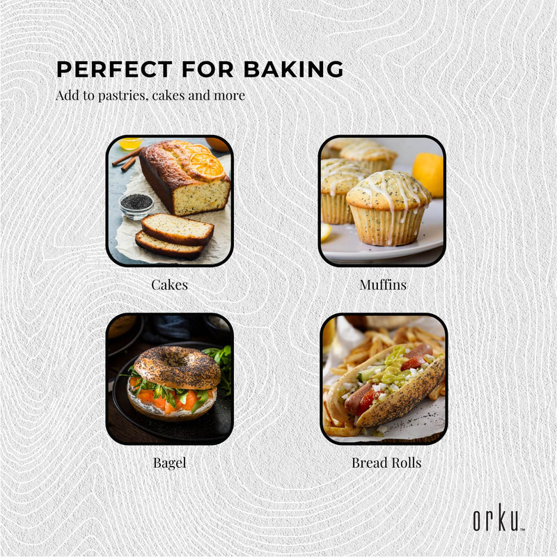 1Kg Poppy Seeds Unwashed Papaver Somniferum For Baking and Decoratingg - NuSea